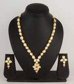 classic kundan drop necklace set