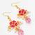 pink stone pearl necklace set