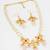 pearl rose stone necklace set