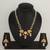 pearl rose stone necklace set