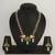 green stone pearl necklace set