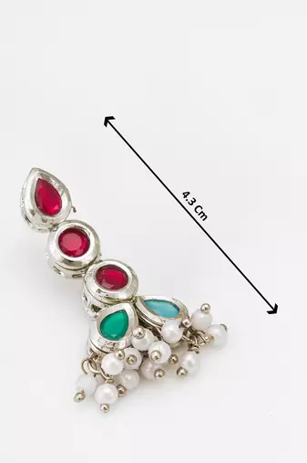 multicolor kundan ad necklace set