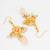 peach stone pearl necklace set