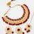 red kundan choker set
