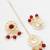 red kundan choker set