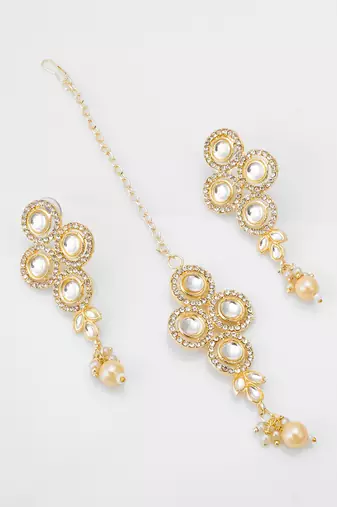 pearl kundan choker set