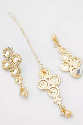 pearl kundan choker set