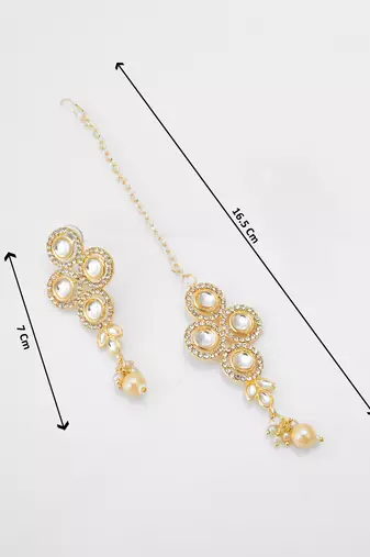pearl kundan choker set
