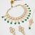green beaded kundan choker set