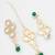 green beaded kundan choker set