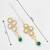 green beaded kundan choker set