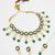 green enamel kundan choker set