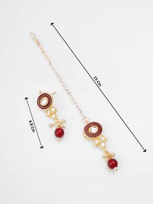 green enamel kundan choker set 1
