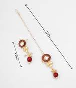 green enamel kundan choker set