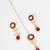 red beaded kundan choker set