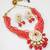 white meenakari necklace set