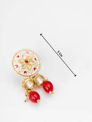 white meenakari necklace set 5