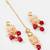 peach meenakari choker set