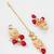 peach meenakari choker set