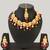 peach meenakari choker set