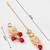 peach meenakari choker set