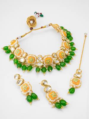 meenakari kundan choker set 2