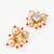 five strand peach pearl mala set