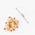 five strand peach pearl mala set