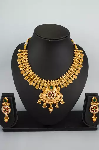 temple design necklace set