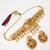 antique gold temple necklace set
