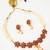 pearl floral kundan necklace set