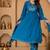 Cotton cambric anarkali kurti-pant-dupatta set
