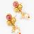 antique gold stone necklace set