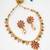 antique gold floral necklace set