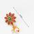 antique gold floral necklace set