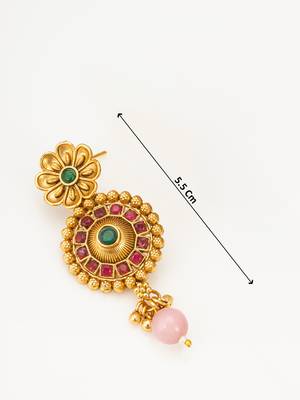 antique gold floral necklace set 5