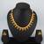 antique gold green stone necklace set