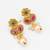 antique gold floral necklace set