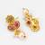 antique gold floral necklace set