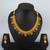 antique gold floral necklace set