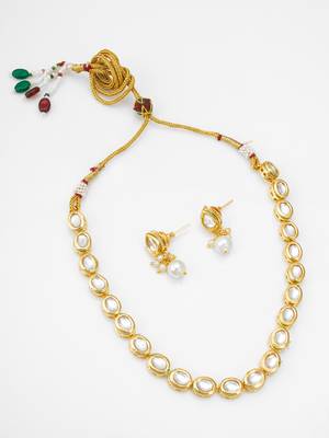 oval kundan necklace set 2