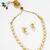 oval kundan necklace set