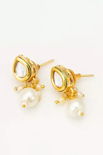 oval kundan necklace set