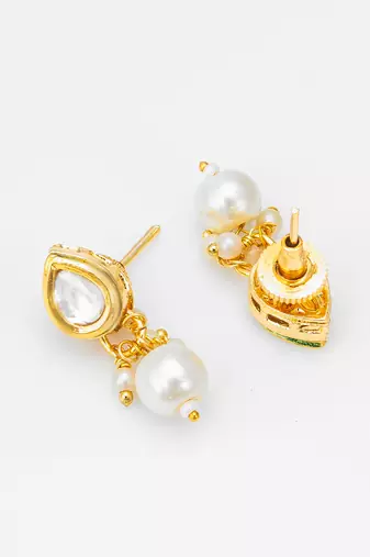 oval kundan necklace set