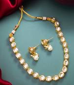 oval kundan necklace set