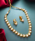 round kundan necklace set
