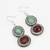 oxidized silver stone necklace set