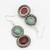 oxidized silver stone necklace set