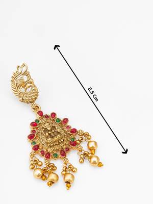 antique gold temple necklace set 5