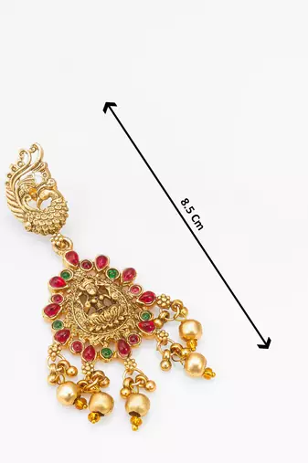 antique gold temple necklace set